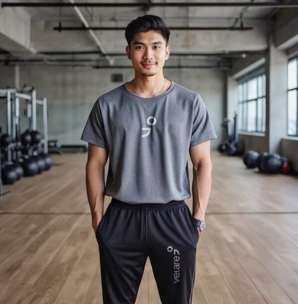 Joggers and T-shirt